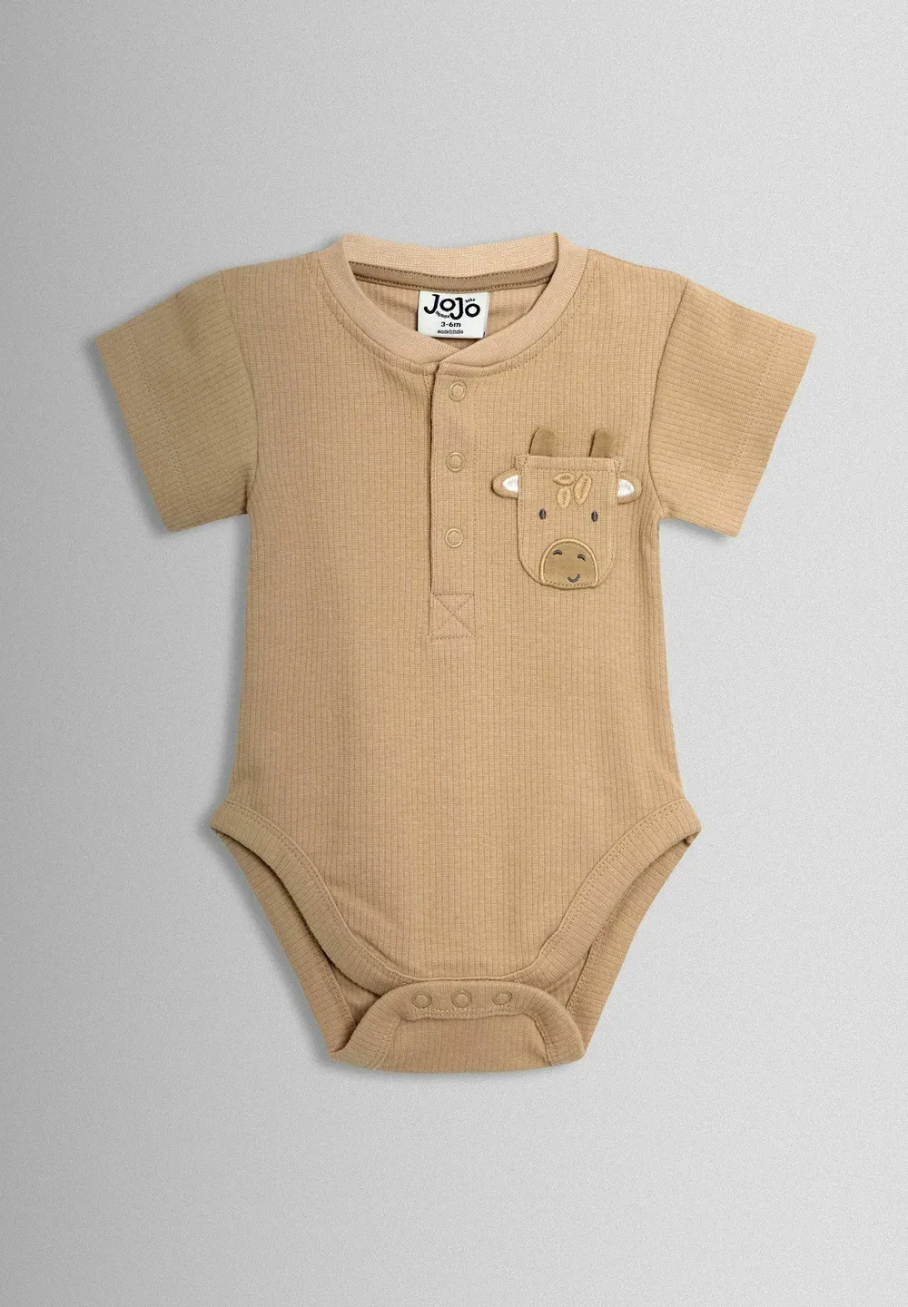 Стандартный крой - короткий рукав, комплект из 2 штук - облегающий крой Jojo Maman Bébé, Natural — фото 2