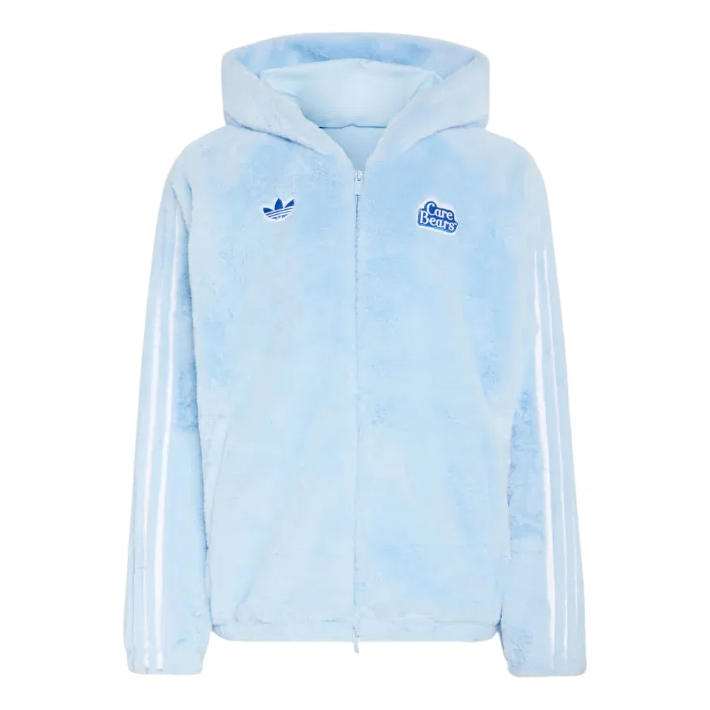 Мужская куртка Care Bear Fur JacketAsia Sizing 'Clear Sky' adidas, Clear Sky