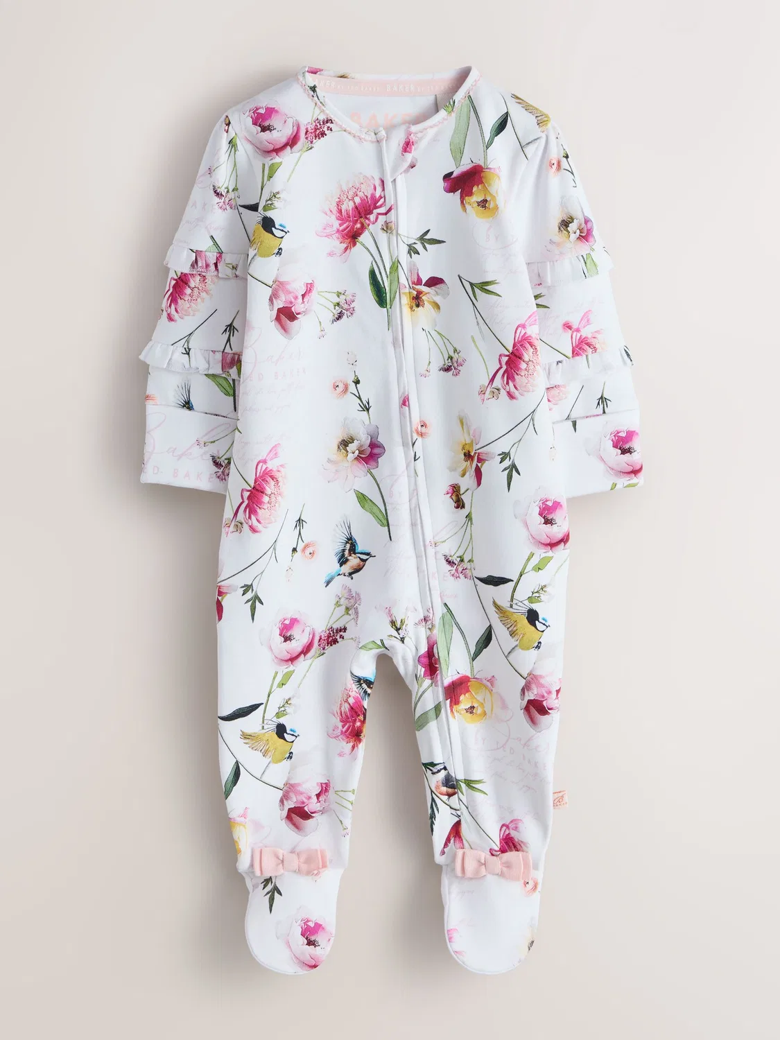 Комплект боди-слипов, 3 шт. Baker by Ted Baker, розовый/белый — фото 4