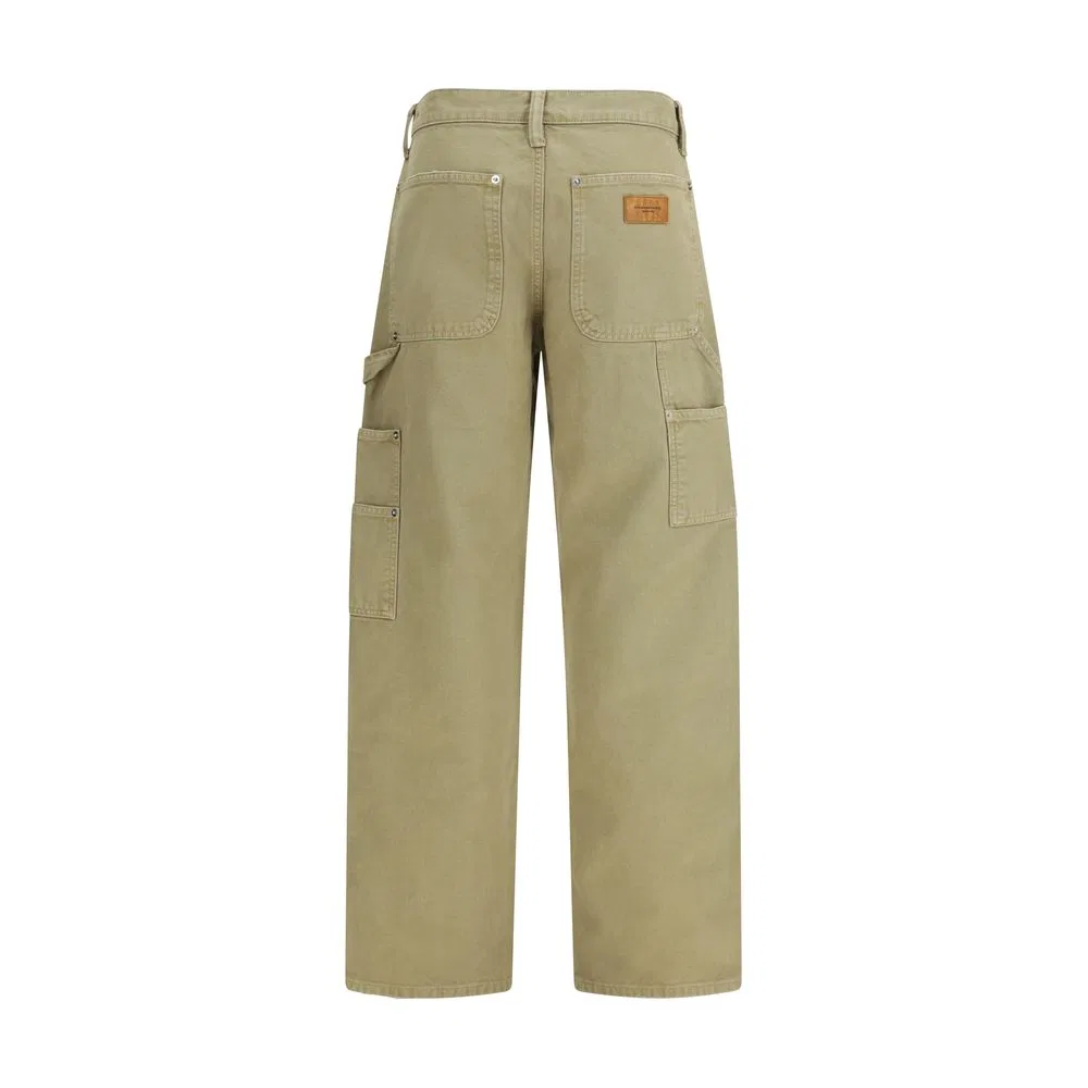Женские брюки карго с принтом Bicolor Cotton Cargo Pants Alexander Wang, Bicolor — фото 2