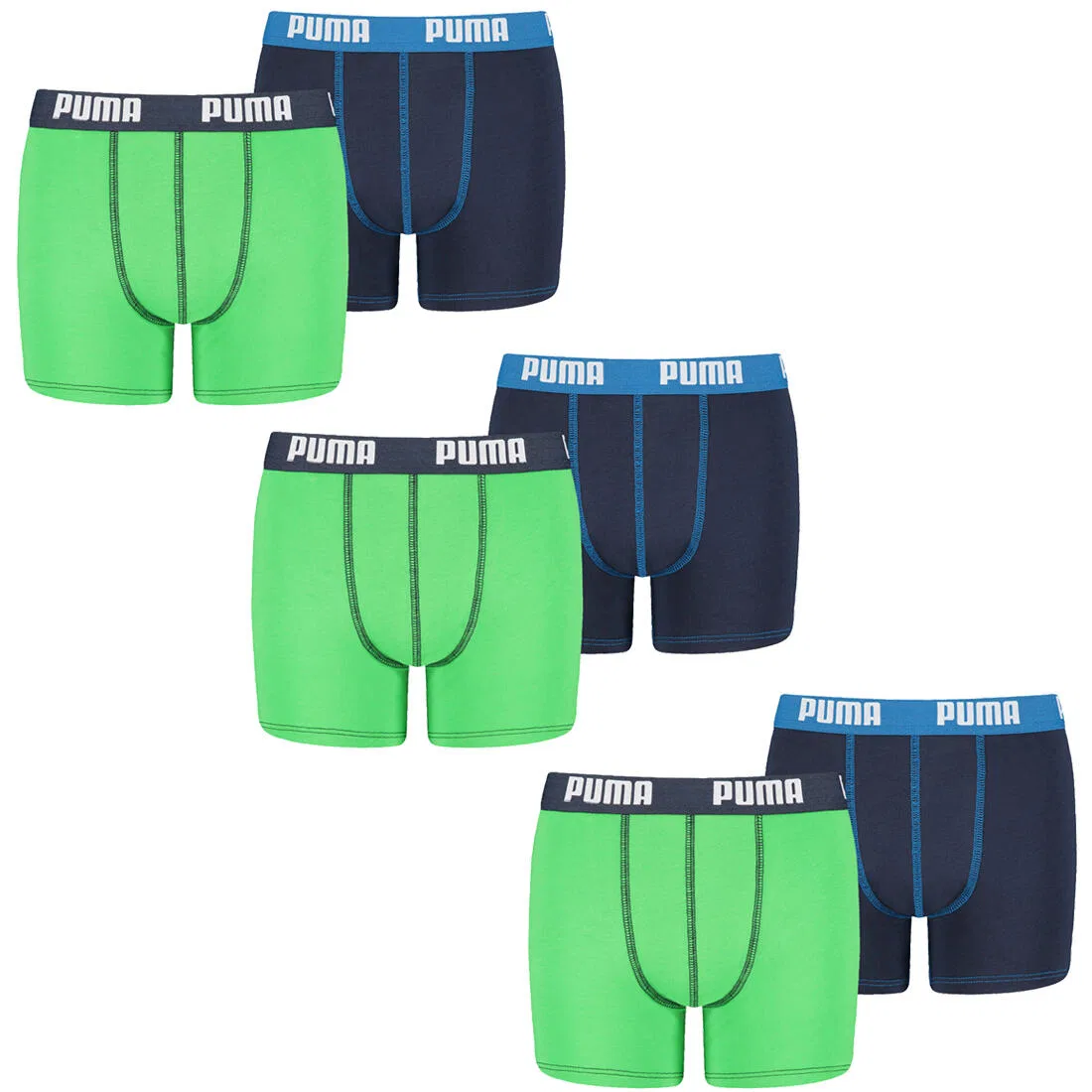 Детские трусы-боксеры для мальчиков из хлопка BOXERS 6 PACK Puma, Rot — фото 3