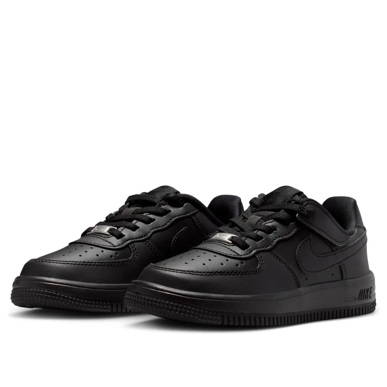 Детские кроссовки с текстильным верхом Force 1 Low EasyOn 'Triple Black' Nike, Triple Black — фото 4
