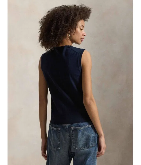 Женский топ Slim Fit Polo Ralph Lauren, Blu Marino — фото 3