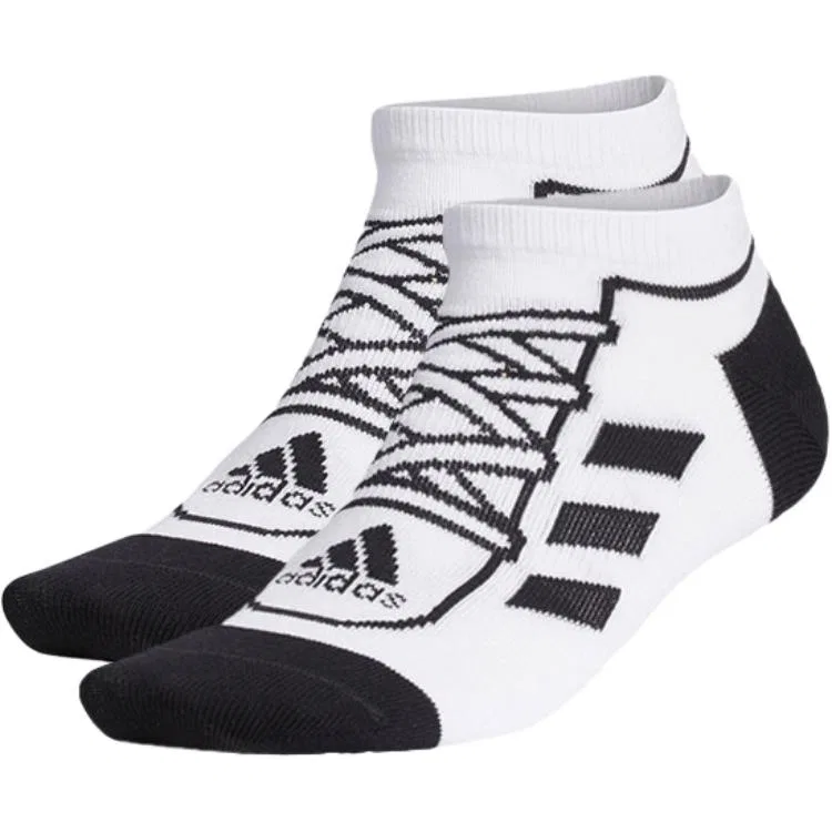 Детские носки с низким вырезом, комплект из 2 пар, Adidas, White