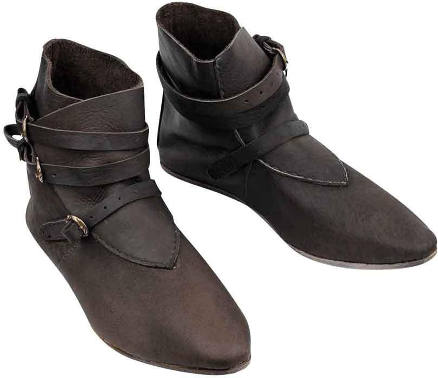 

Средневековые ренессансные мужские пиратские ботинки DHAEY, плоский носок, винтажные ботильоны из искусственной кожи с резиновой подошвой, противоскользящие, унисекс, вестерн-стиль (Цвет: черный-1, Размер: 8 женский / 6,5 мужской)