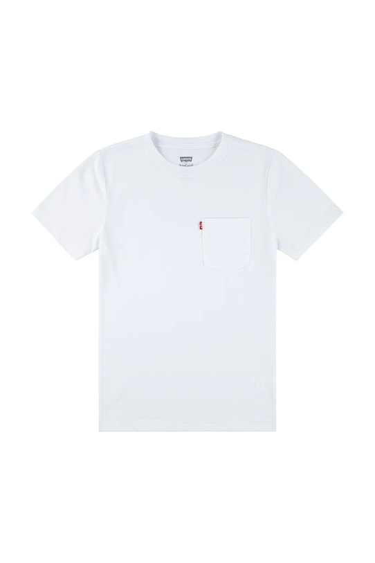

Детская хлопковая футболка SUNSET POCKET TEE с карманом Levi'S, белый