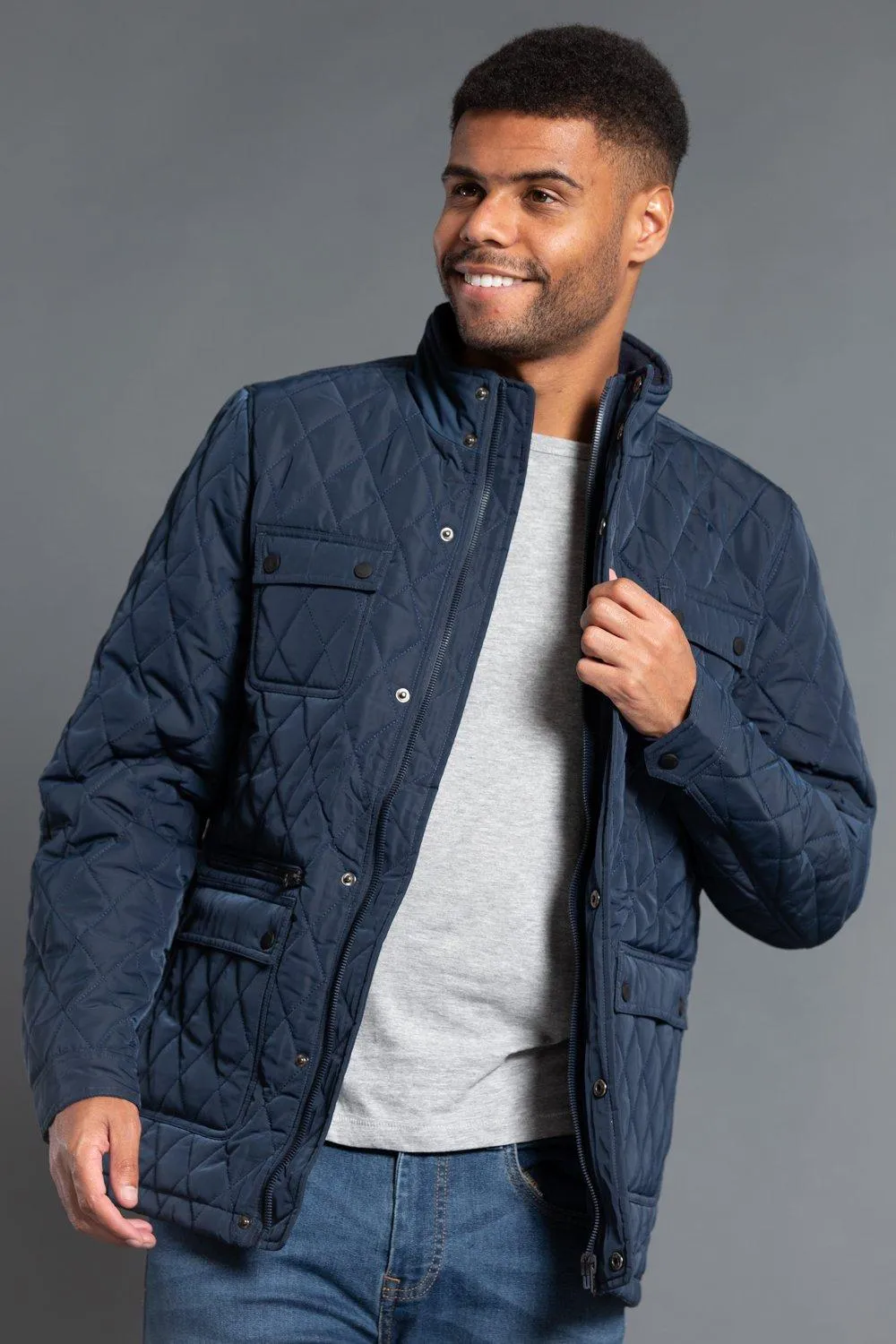 

Утепленная куртка с воротником-воронкой Kensington Eastside, синий