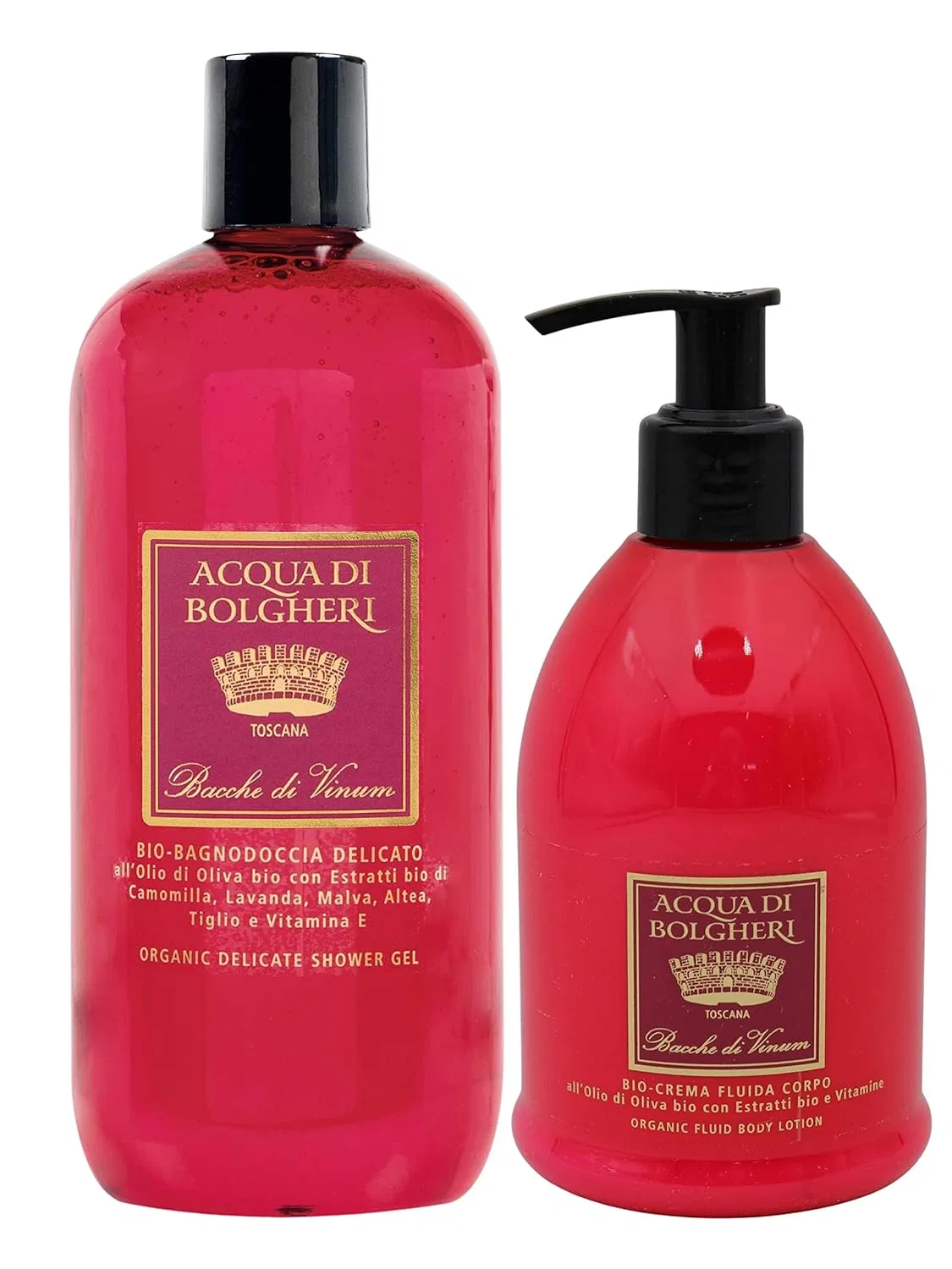 Гель для душа Acqua di Bolgheri Bacche di Vinum, Dr.Taffi, набор 800 мл, Pink