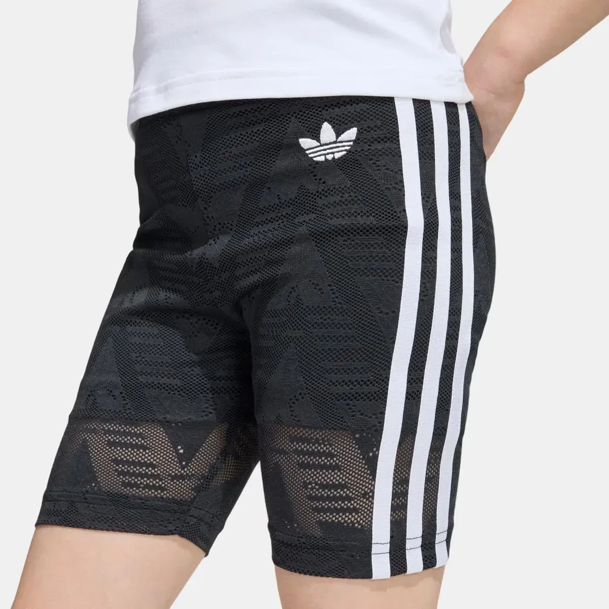 Детский спортивный комплект для девочек с кружевом Adidas Originals, Blanco — фото 3