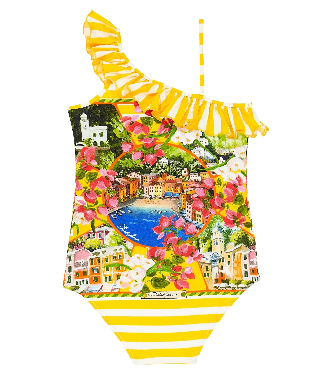 Раздельный купальник с принтом Portofino Dolce&Gabbana Kids, мультиколор — фото 4