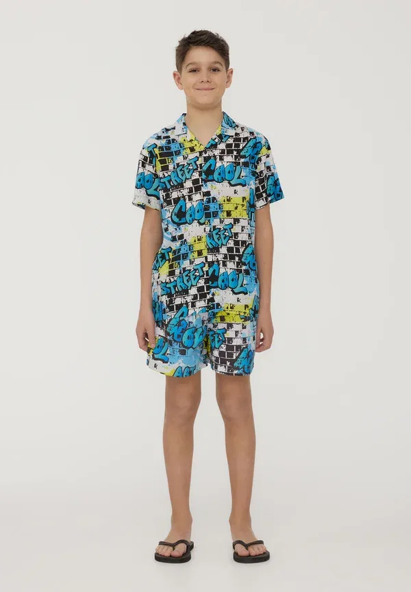 Рубашка с принтом Shirt Terranova, azzurro, небесно-голубой