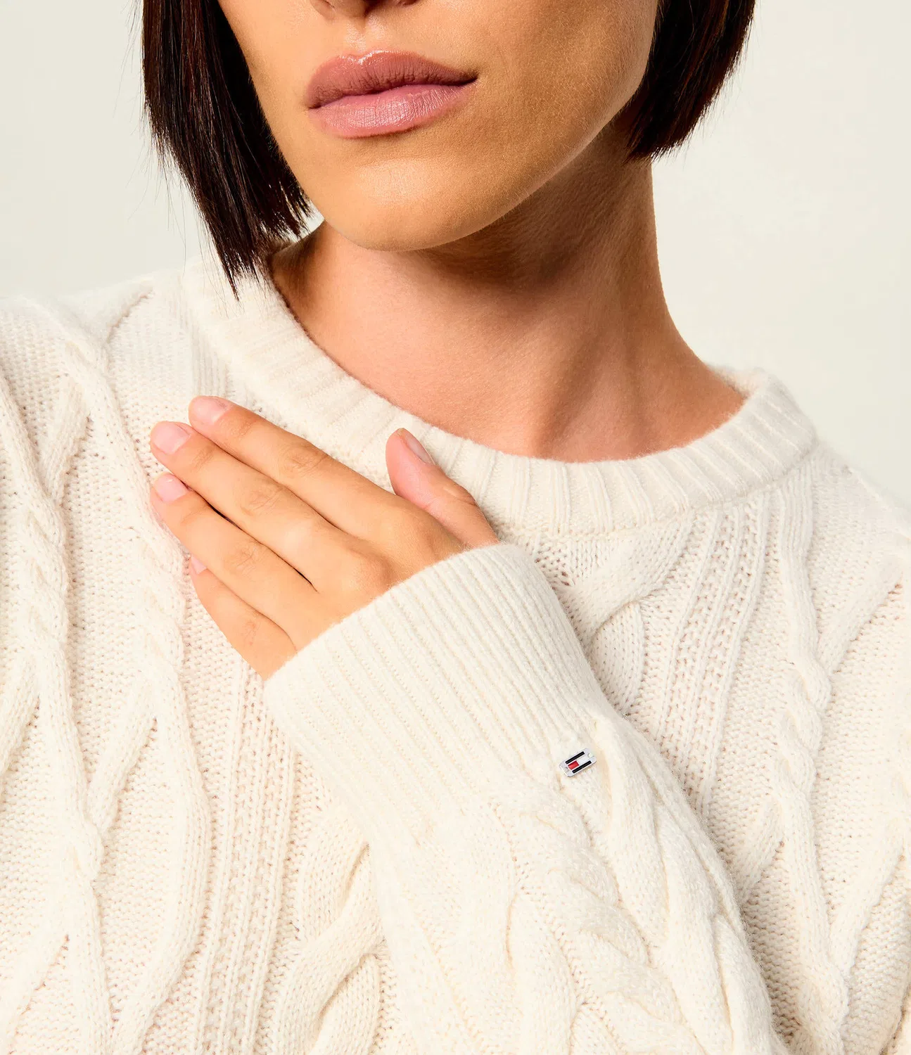 Свитер свободного кроя Tommy Hilfiger, ecru — фото 4