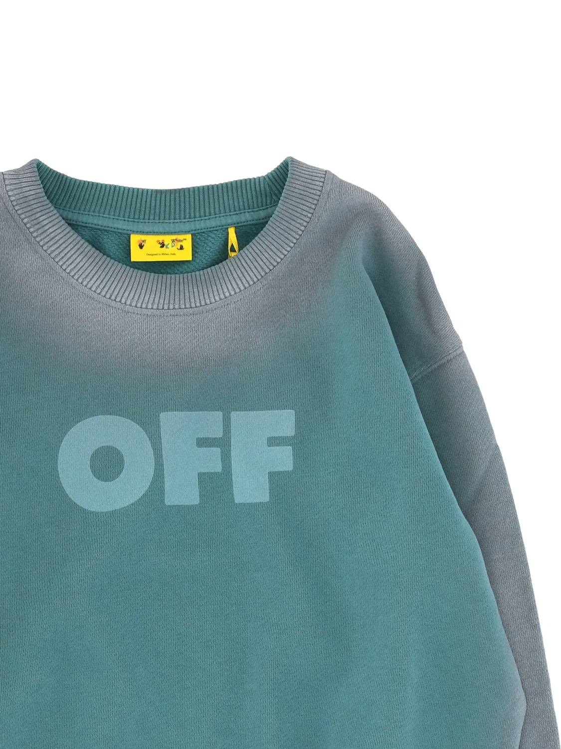 OFF-WHITE Свитшот Arrows зеленый — фото 3