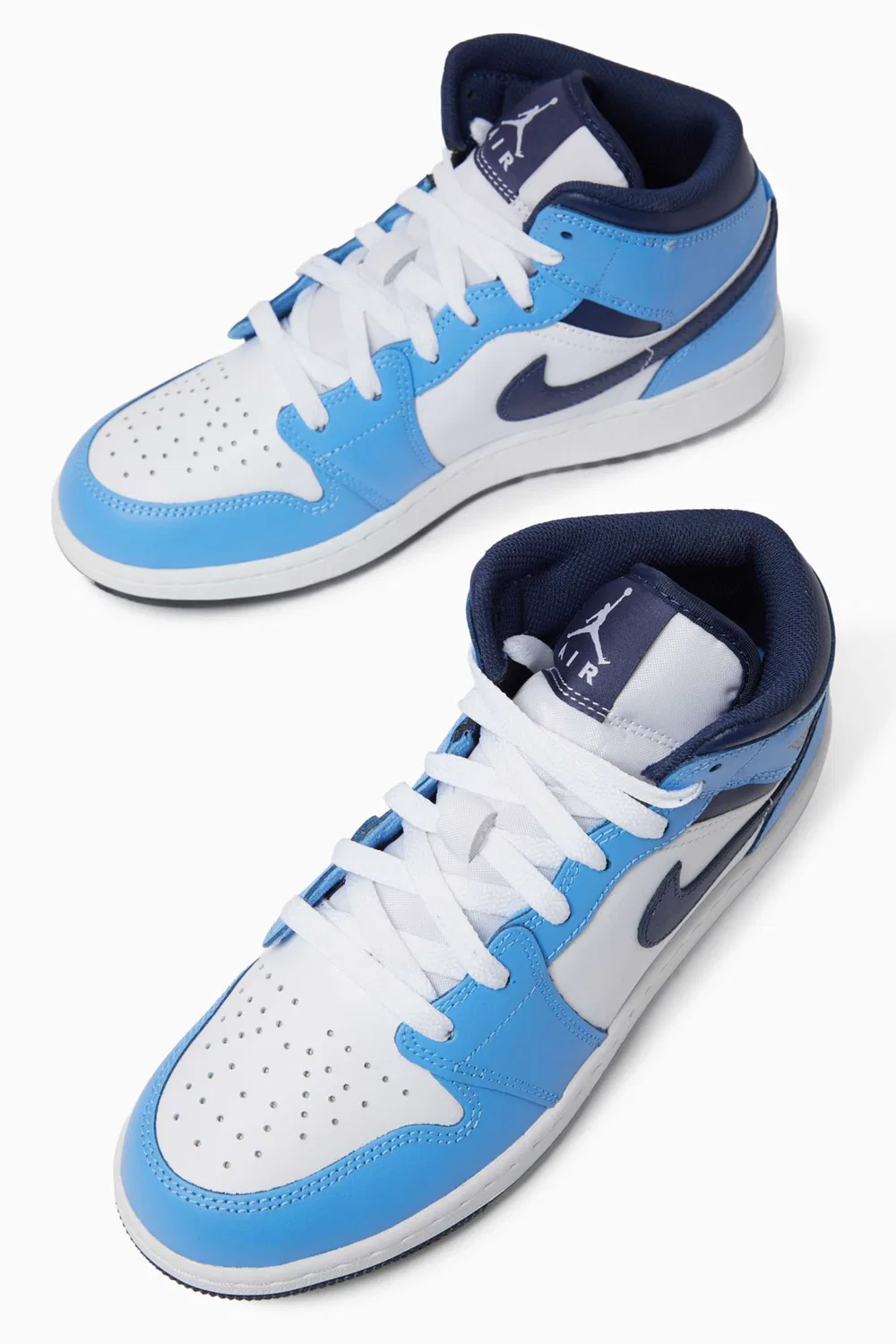 Кроссовки кожаные Air Jordan 1, Jordan, синий — фото 2