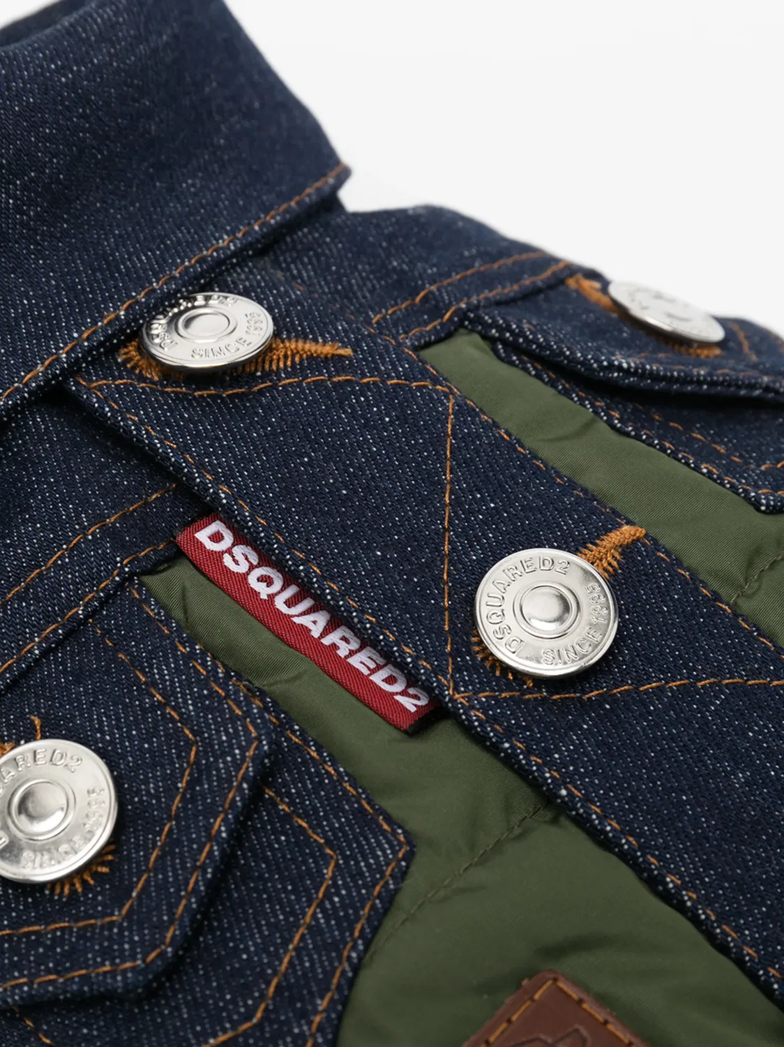 Куртка для собаки из коллаборации с Poldo Dog Couture Dsquared2, зеленый — фото 3