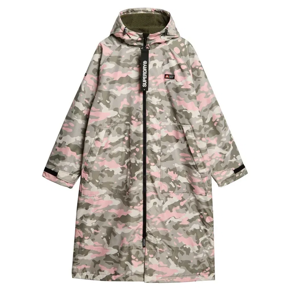 Женская дождевая куртка с капюшоном Superdry, Beige — фото 3