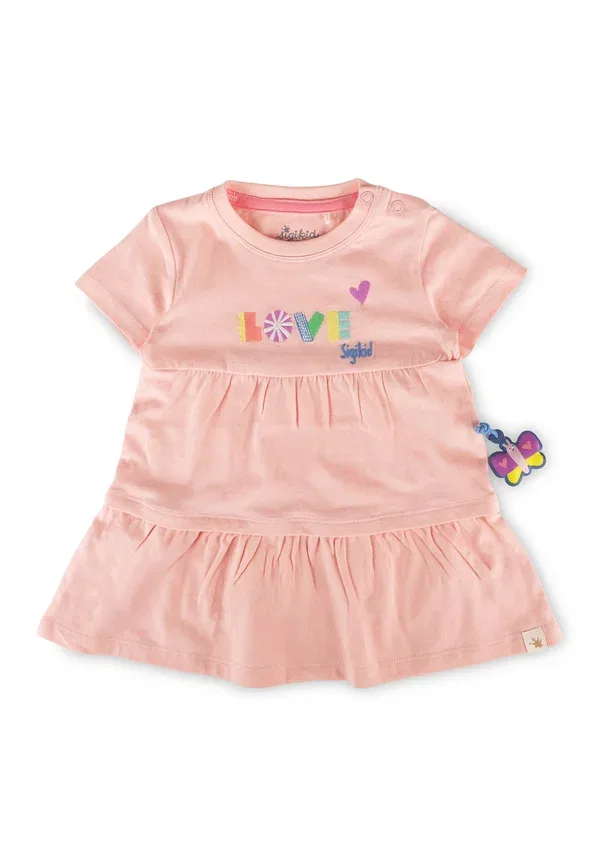 Платье с принтом животных Kleid summer vibes Sigikid Rosa, розовый