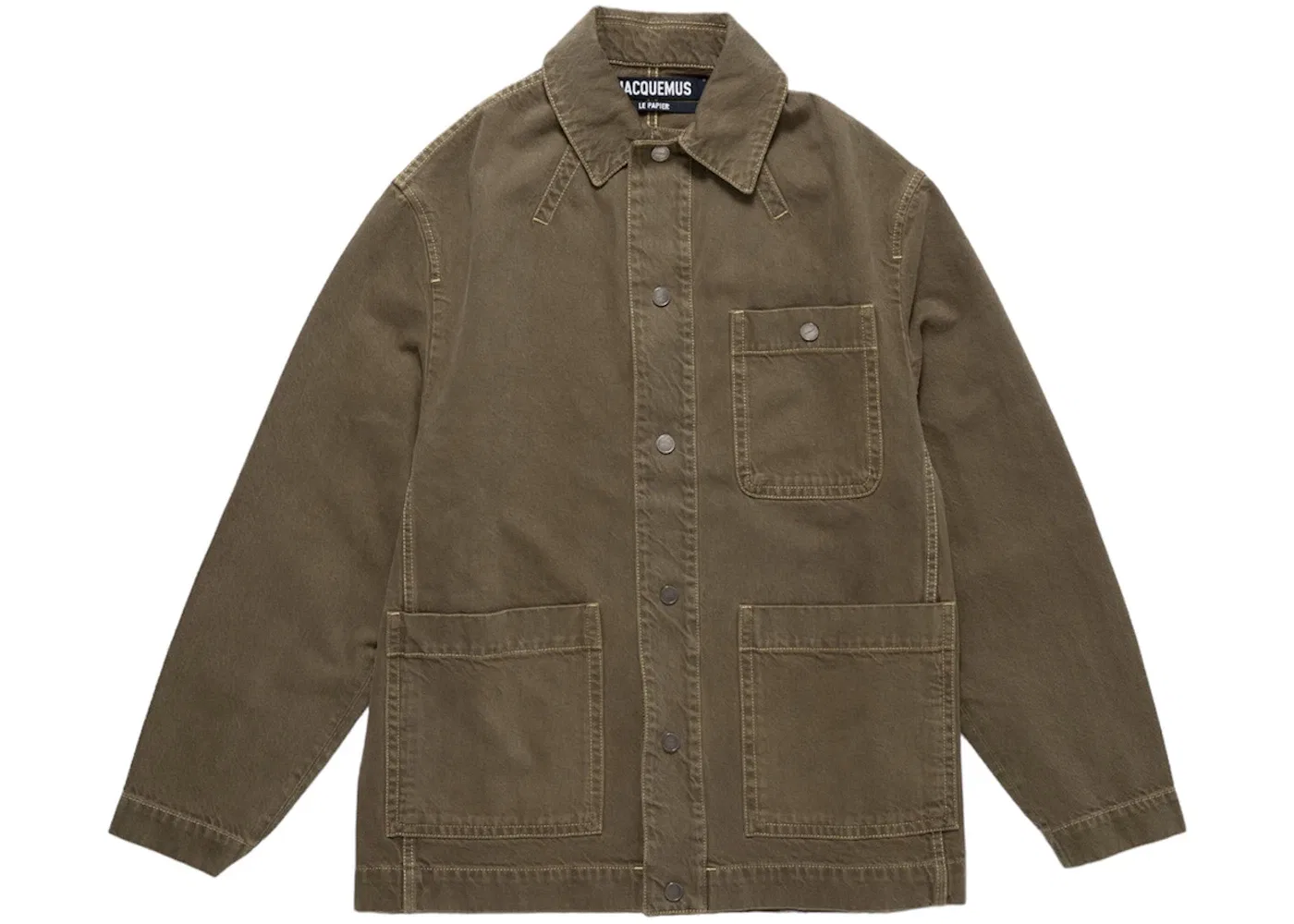 Мужская куртка с воротником-стойкой Jacket Jacquemus, Khaki/Beige