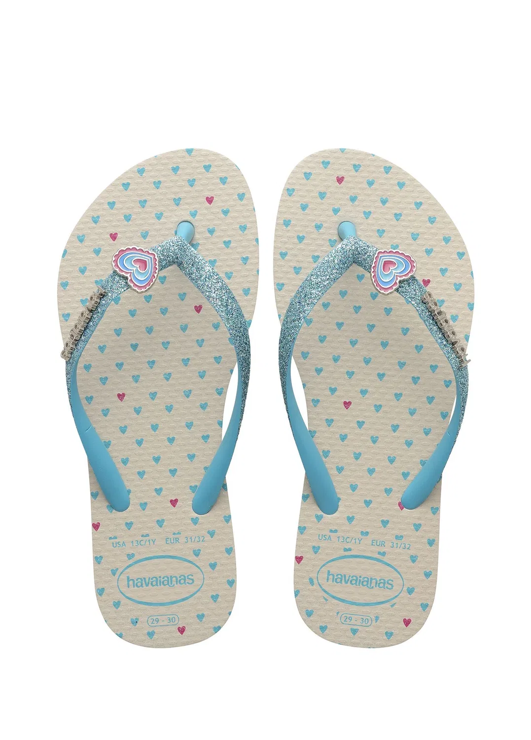 Пляжные сланцы Slim Glitter Havaianas, bej