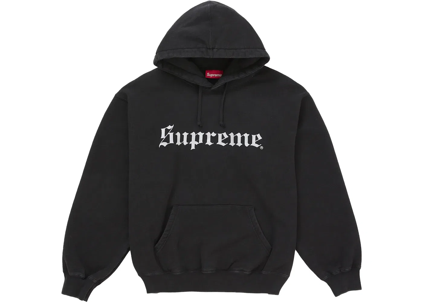 Мужская худи с принтом Old English Supreme, Черный