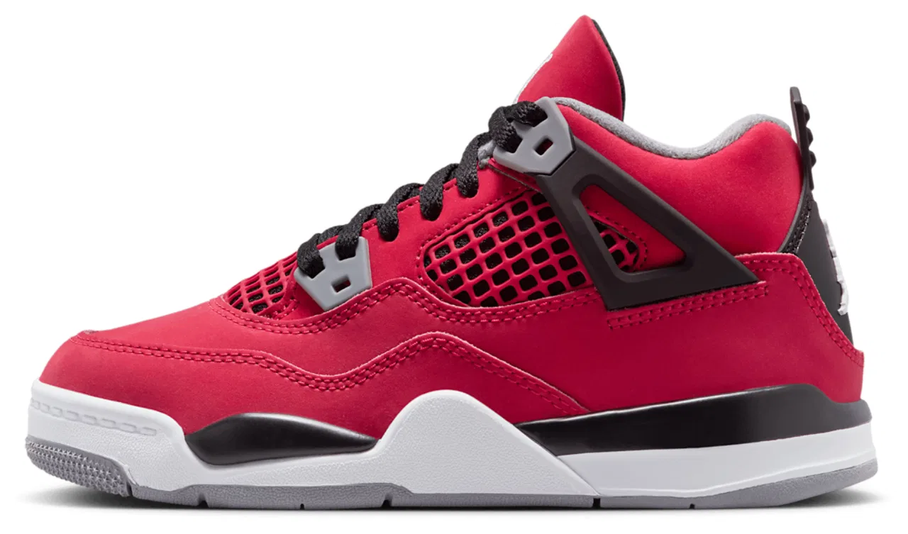 Кроссовки для мальчиков Jordan Retro 4, красный/серый/белый — фото 2