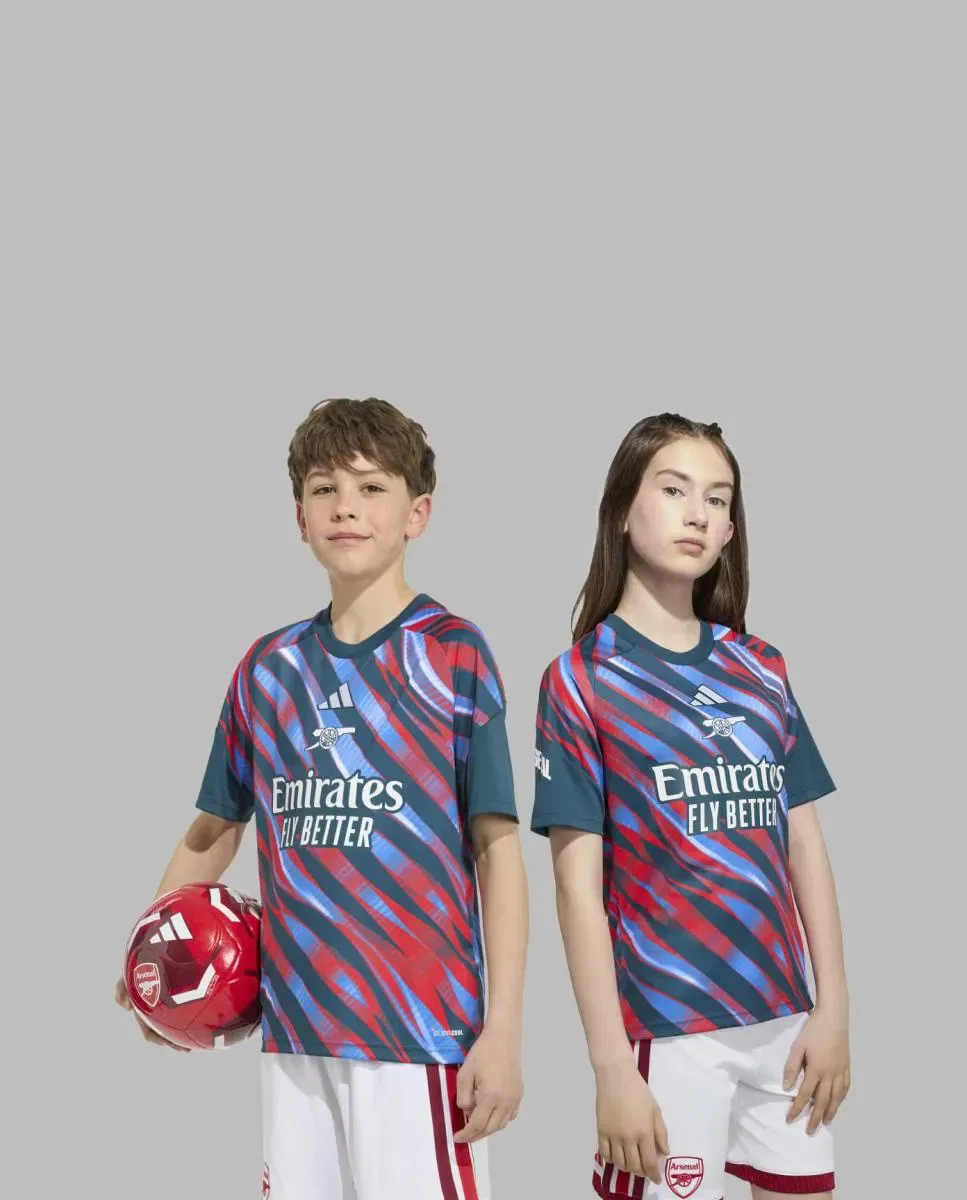Детская предматчевая футболка для мальчиков Arsenal FC 2026/2027 adidas, Verde