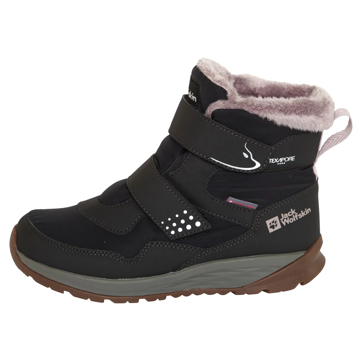Детские зимние ботинки для ходьбы POLAR BEAR-G TEXAPORE MID VC K Jack Wolfskin, Phantom — фото 2