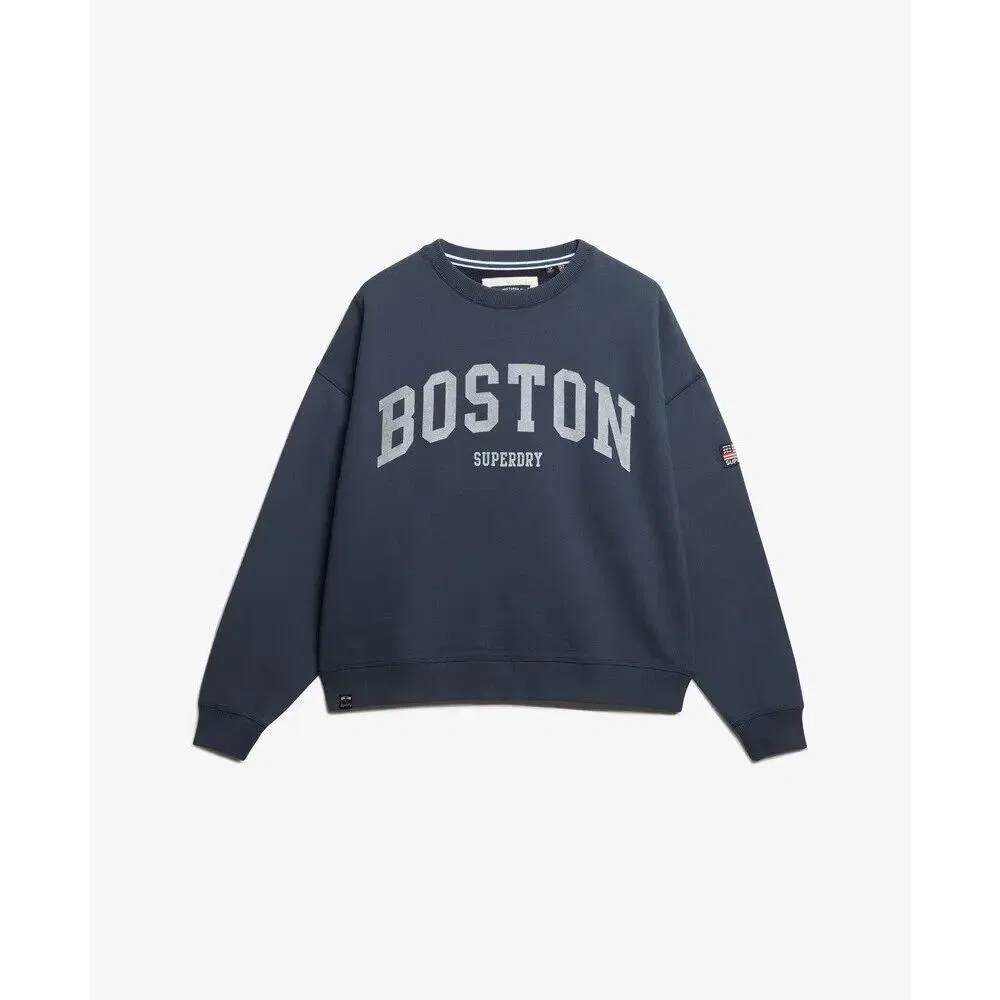 Женский оверсайз свитшот Athletic Essentials Superdry, BLAU