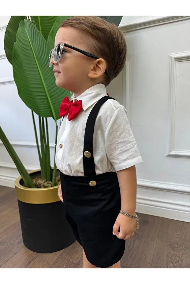 Детский комбинезон для мальчиков с коротким рукавом Ares Kids Fashion, White — фото 3