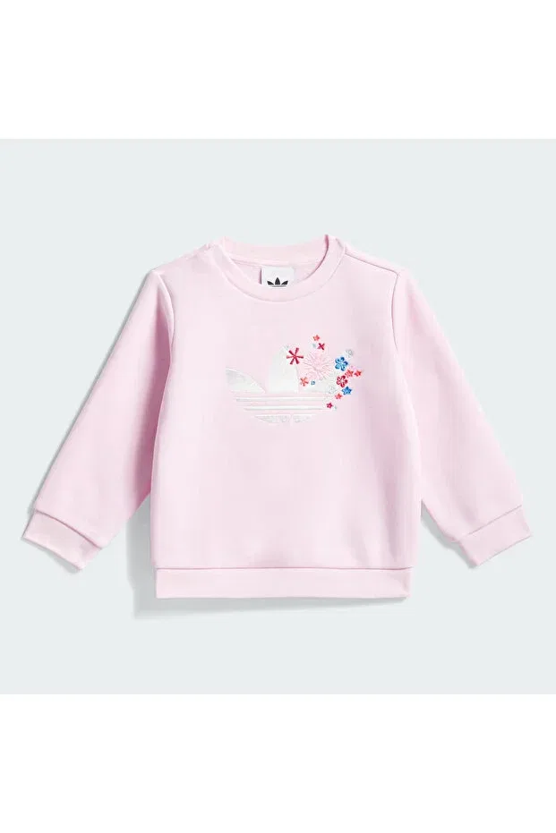 Детский спортивный комплект для девочек хлопковый Adidas, Pink — фото 2