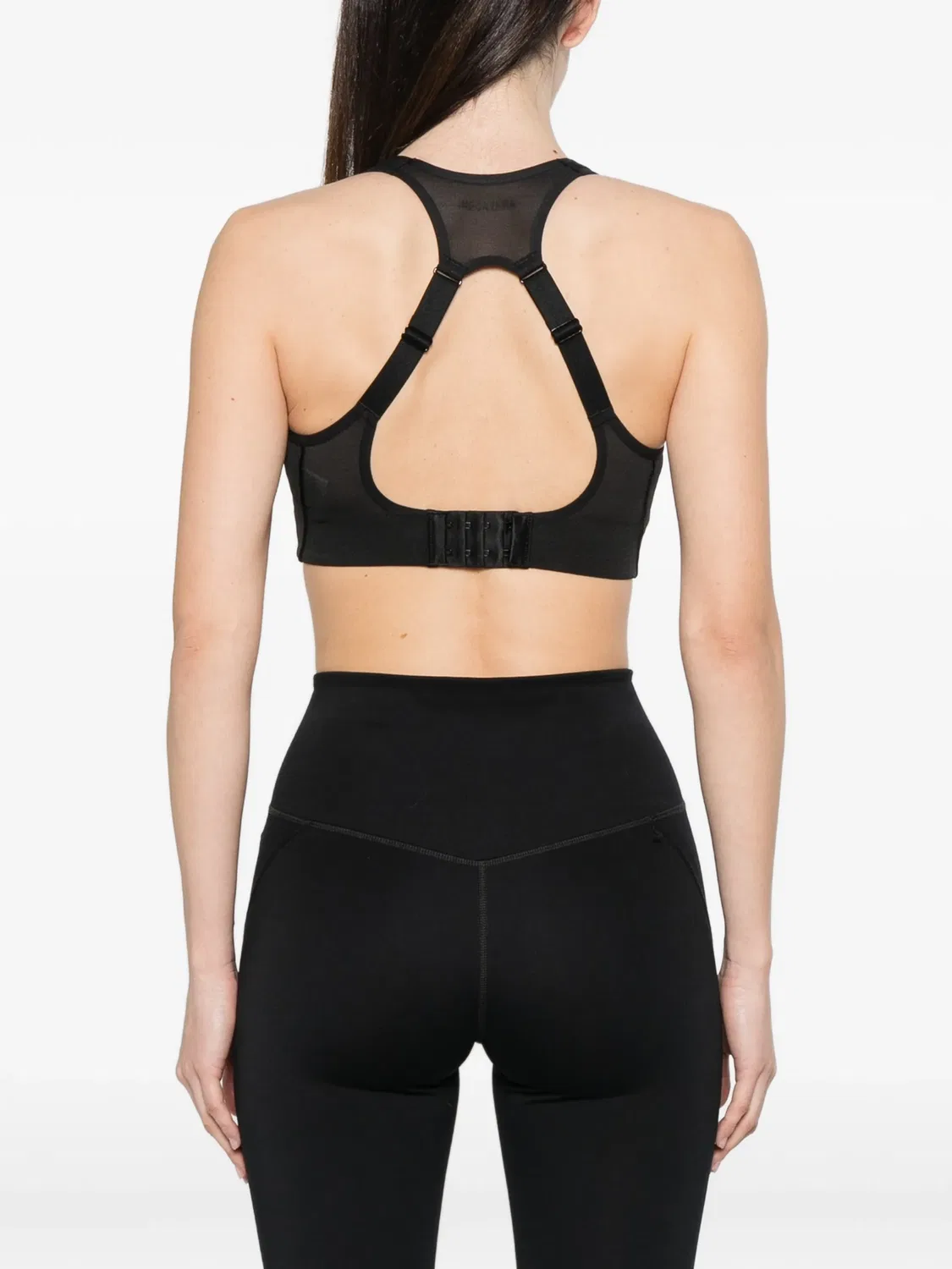 Adidas Спортивный бюстгальтер Mesh-Panel Черный — фото 2