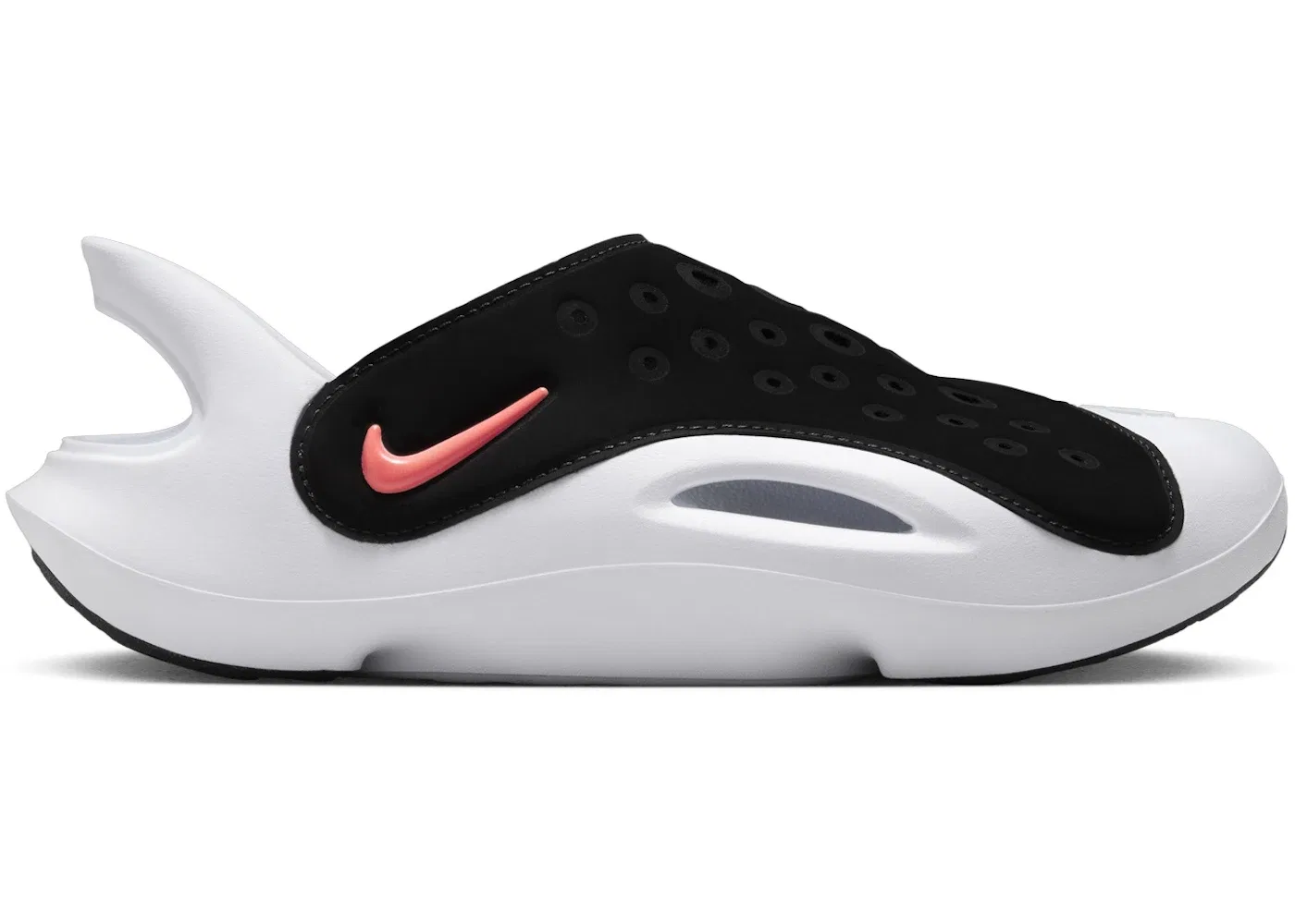 Детские сланцы Nike Aqua Swoosh Nike, Black/Green Strike/White/Hyper Orange