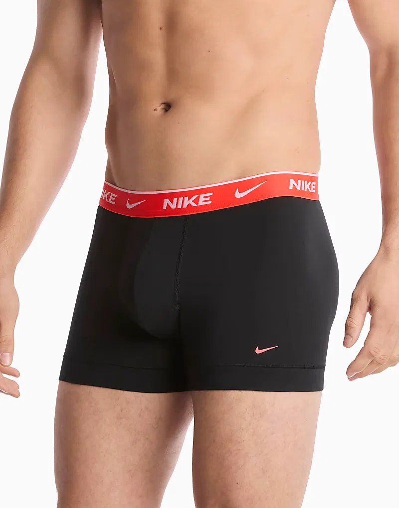 Трусы-боксеры Essential хлопковые 2 пары Nike, черный — фото 3
