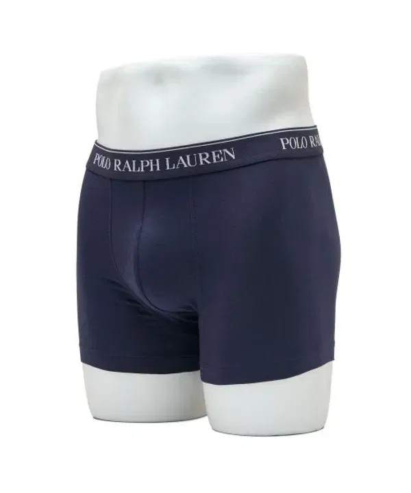 Трусы 3 штуки, хлопок, Polo Ralph Lauren, темно-синий — фото 3