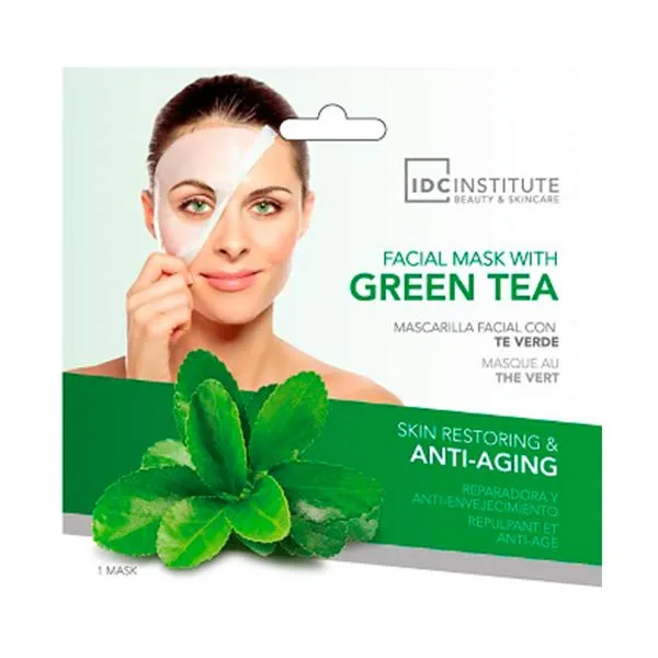 

Антивозрастная маска для лица с зеленым чаем Facial Mask With Green Tea Idc Institute, 1 UD