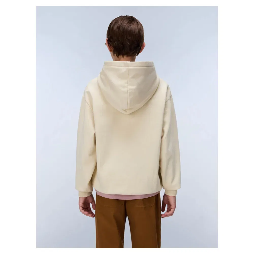 Детское худи для мальчиков New Box Logo Napapijri, Beige — фото 2