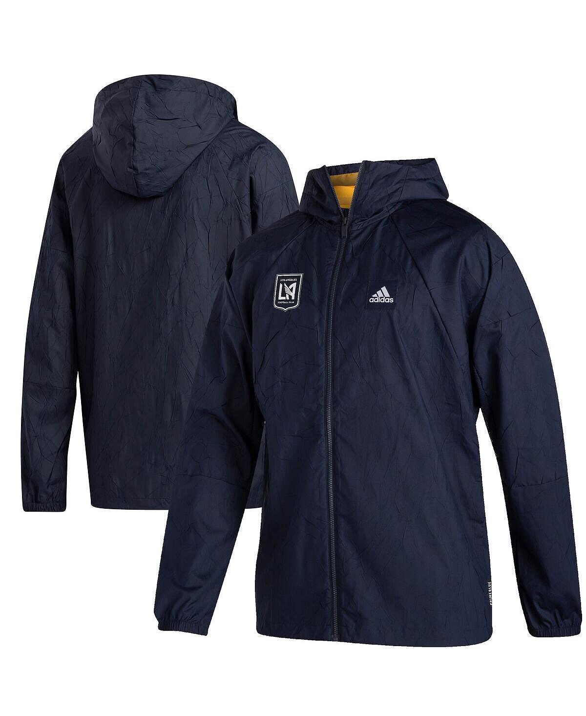 

Мужская темно-синяя куртка lafc primeblue с молнией во всю длину adidas, синий