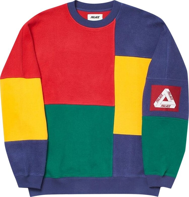 

Толстовка Palace Patch Up Ya Life Crewneck 'Multi', разноцветный, Зеленый, Толстовка Palace Patch Up Ya Life Crewneck 'Multi', разноцветный
