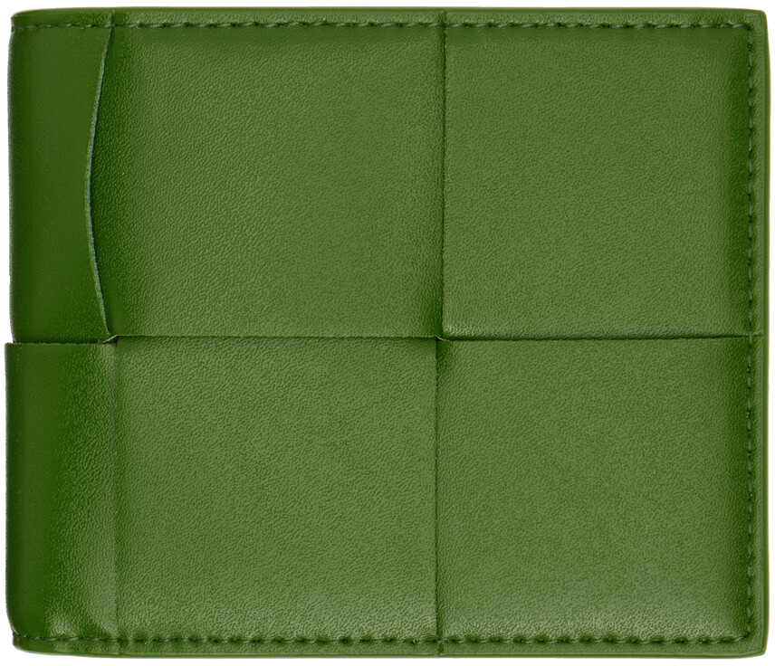 

Зеленый бумажник в два сложения Bottega Veneta