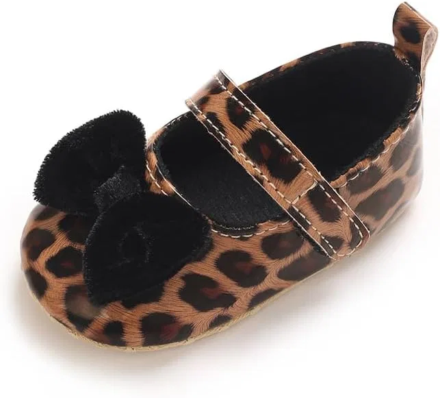 Детские туфли Мэри Джейн для девочек с принтом леопарда Purepips, Leopard — фото 4