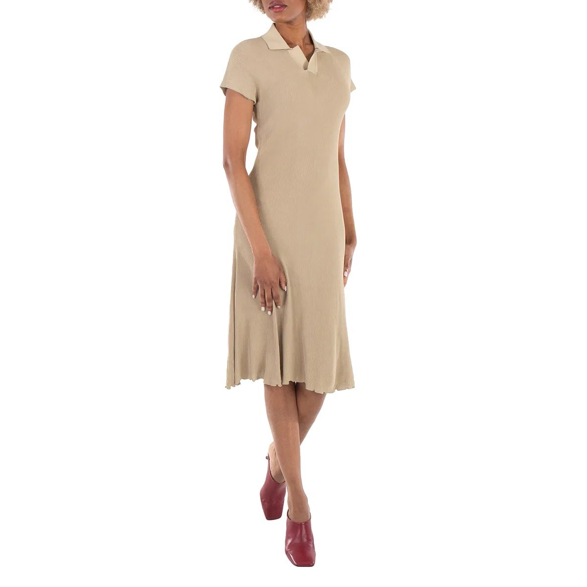 Платье поло Stretch Design Polo Collar Dress Burberry, Hunter — фото 2