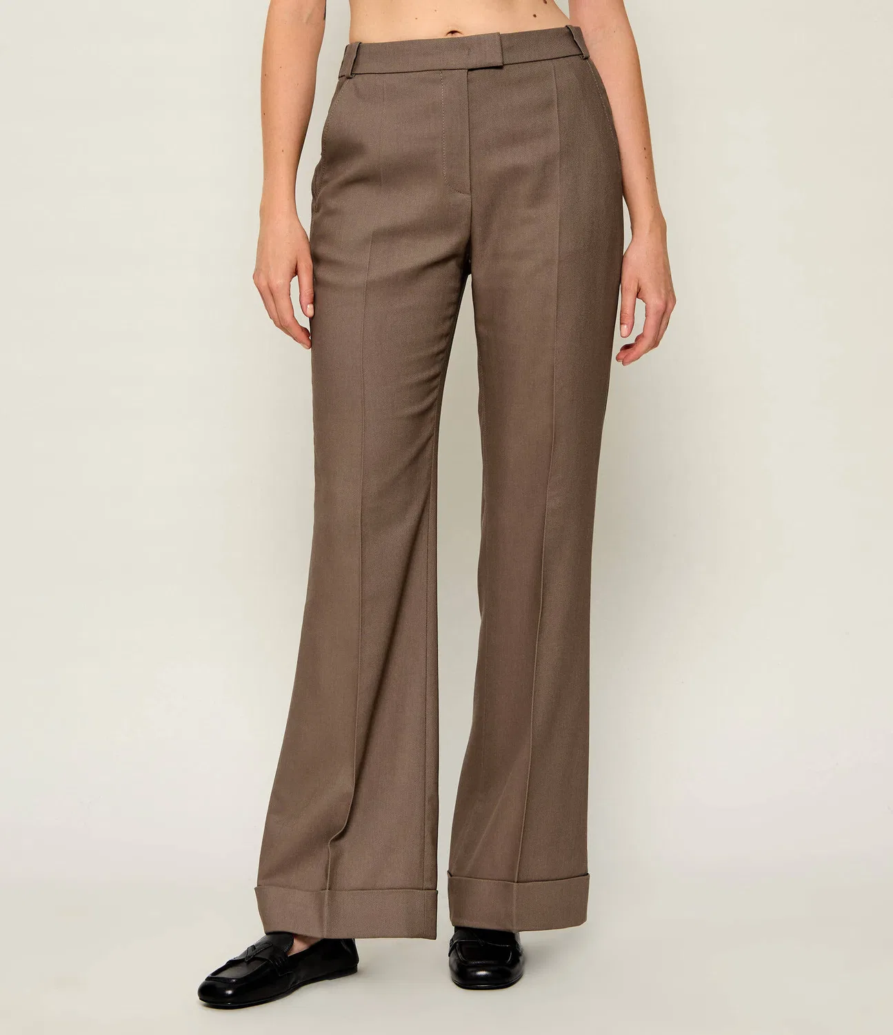 Брюки-палаццо Flare Fit Talia5 Boss, Marrone