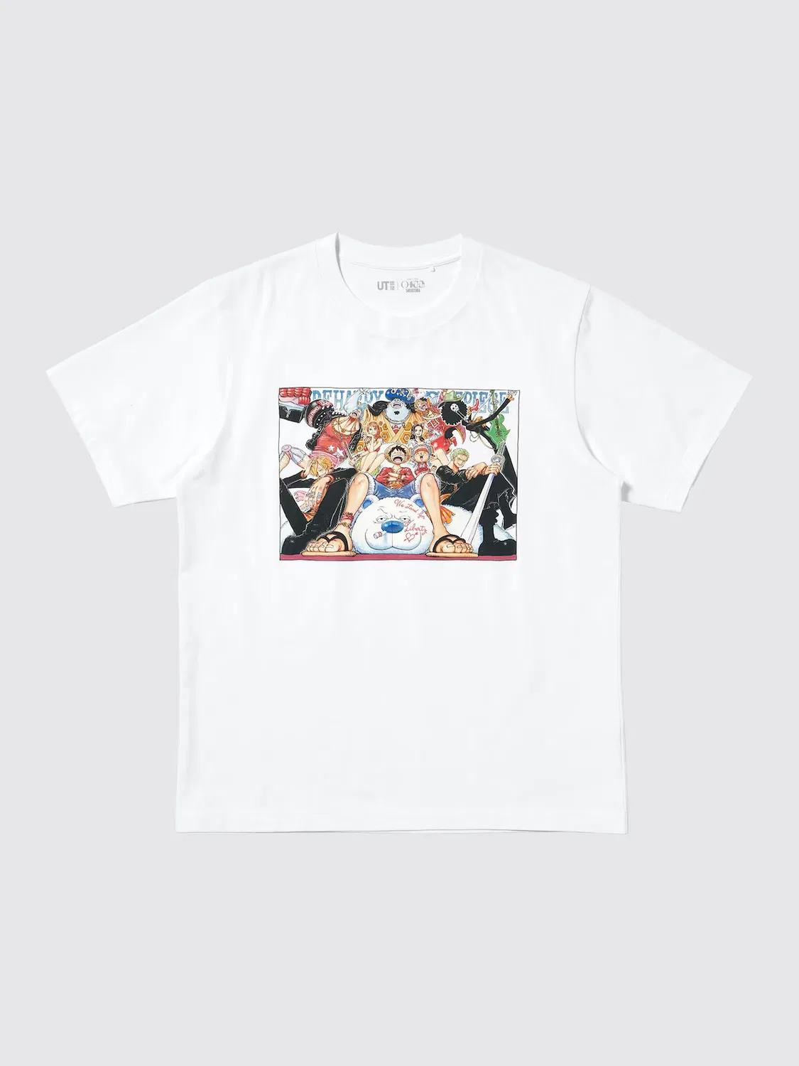Футболка Manga ut shueisha One Piece, с принтом по мотивам аниме, белый — фото 4