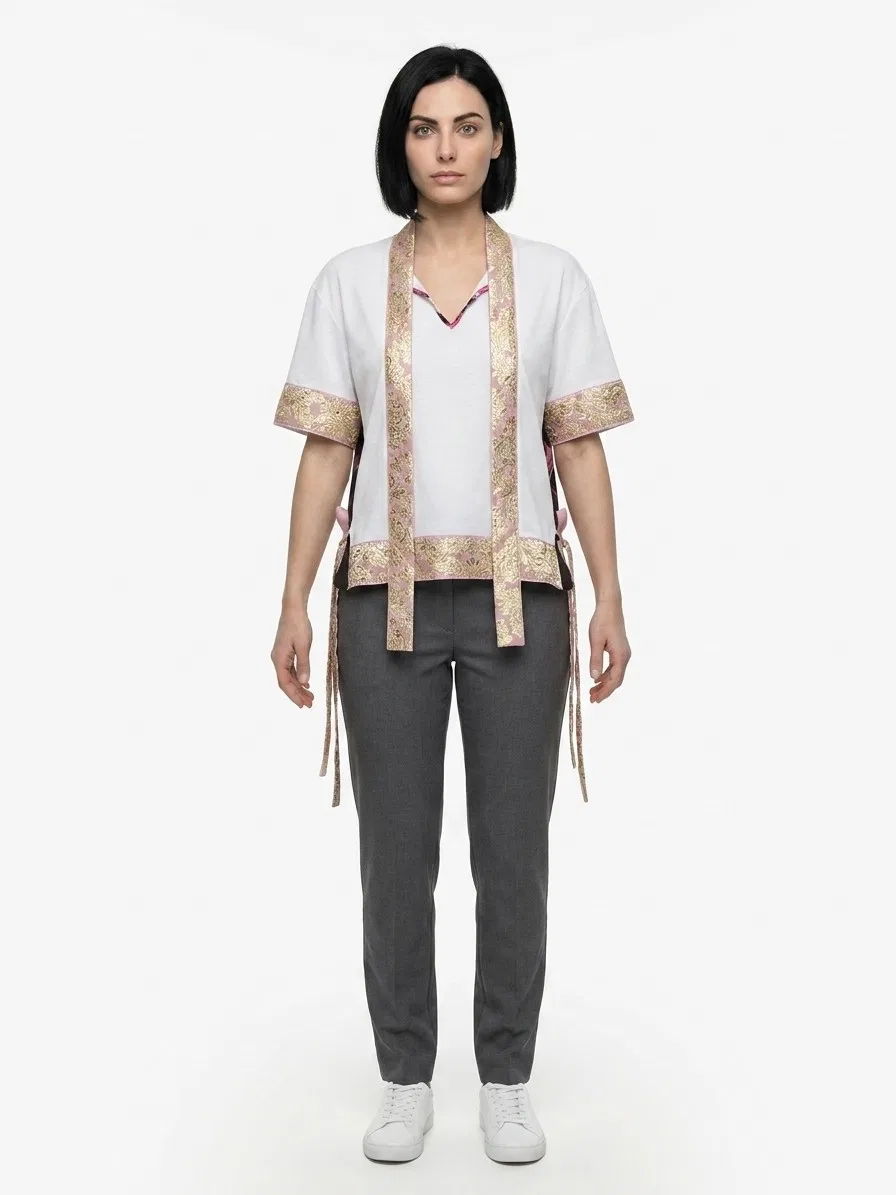 Женская футболка с коротким рукавом White Elastane T-Shirt Dolce & Gabbana, White