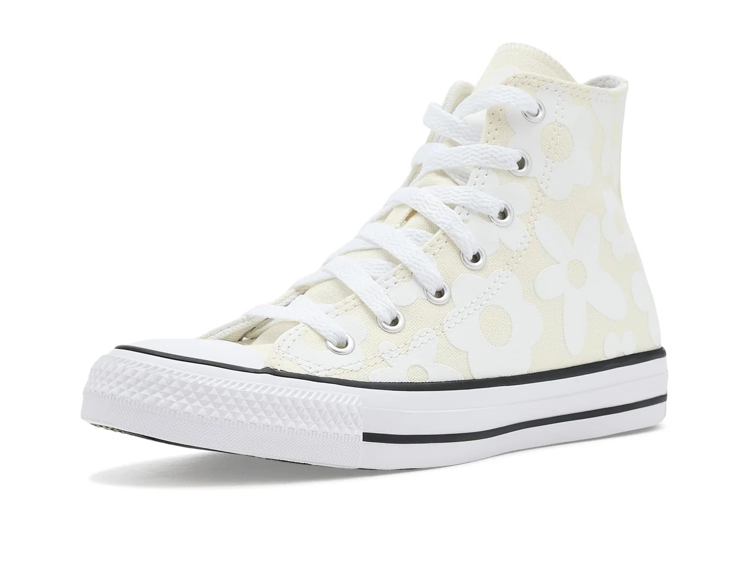 Кроссовки Chuck Taylor All Star Hi (для больших детей) Converse Kids, Egret/White/Silver — фото 2