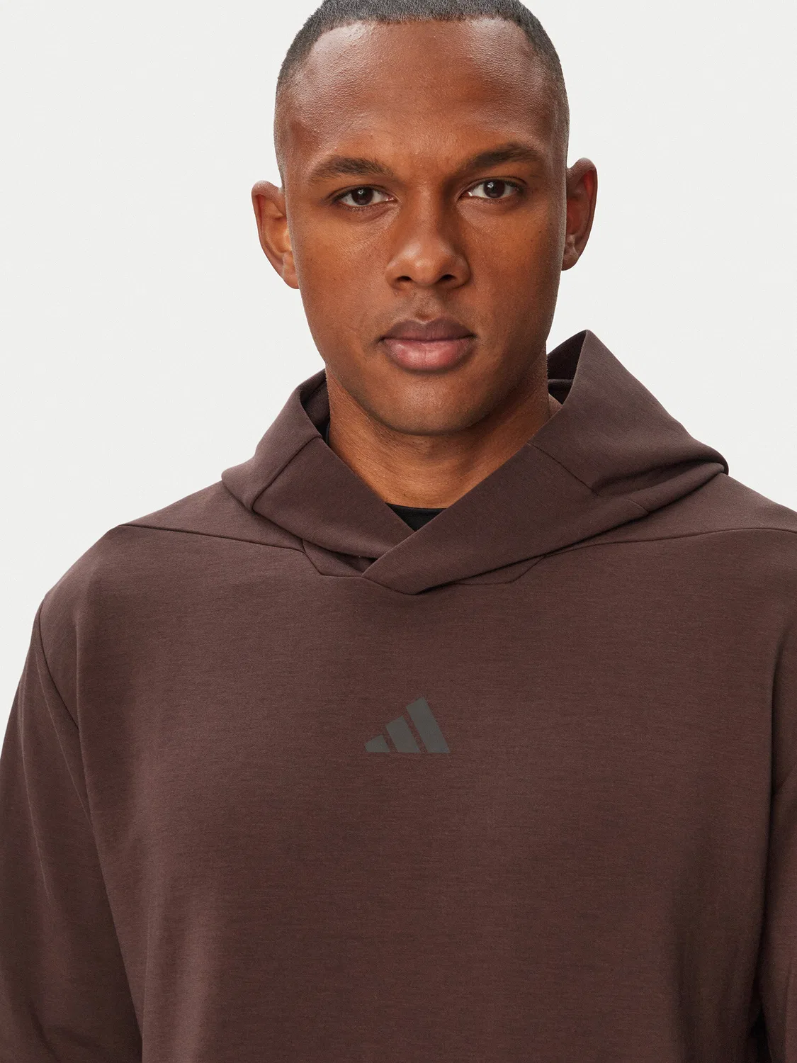 Мужская толстовка стандартного кроя Workout Adidas, коричневый — фото 4