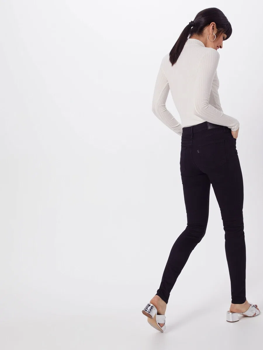 Джинсы LEVI'S Skinny Jeans '720' черного цвета — фото 4