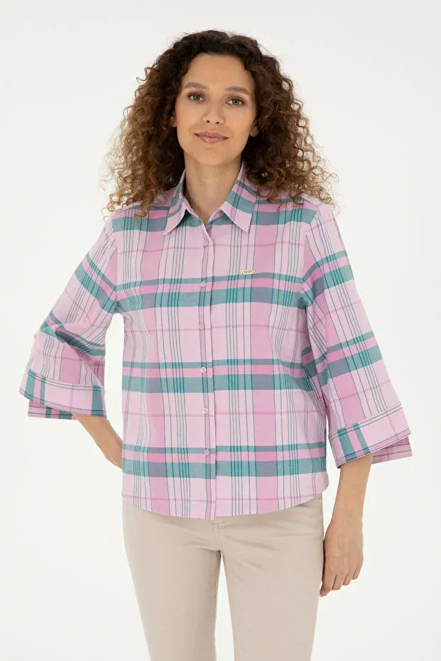 Женская рубашка с длинным рукавом U.S. Polo Assn., Pink