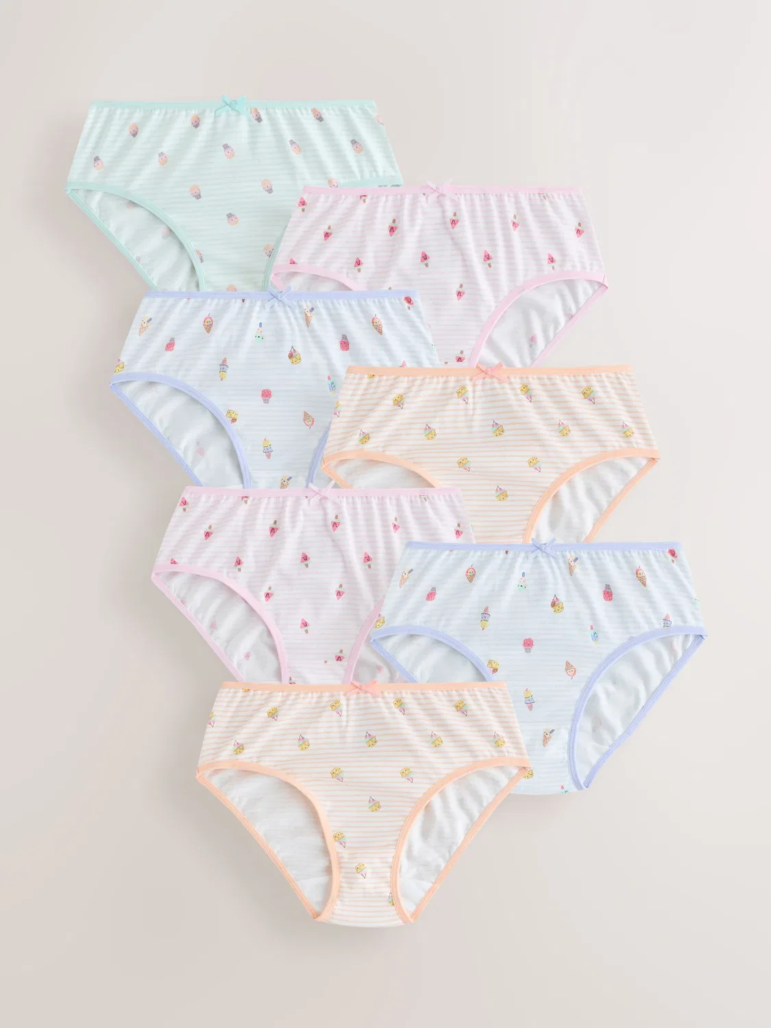 Трусы 7 шт, с принтом мороженое, Ice Cream Print Briefs Next, Ice Cream Print