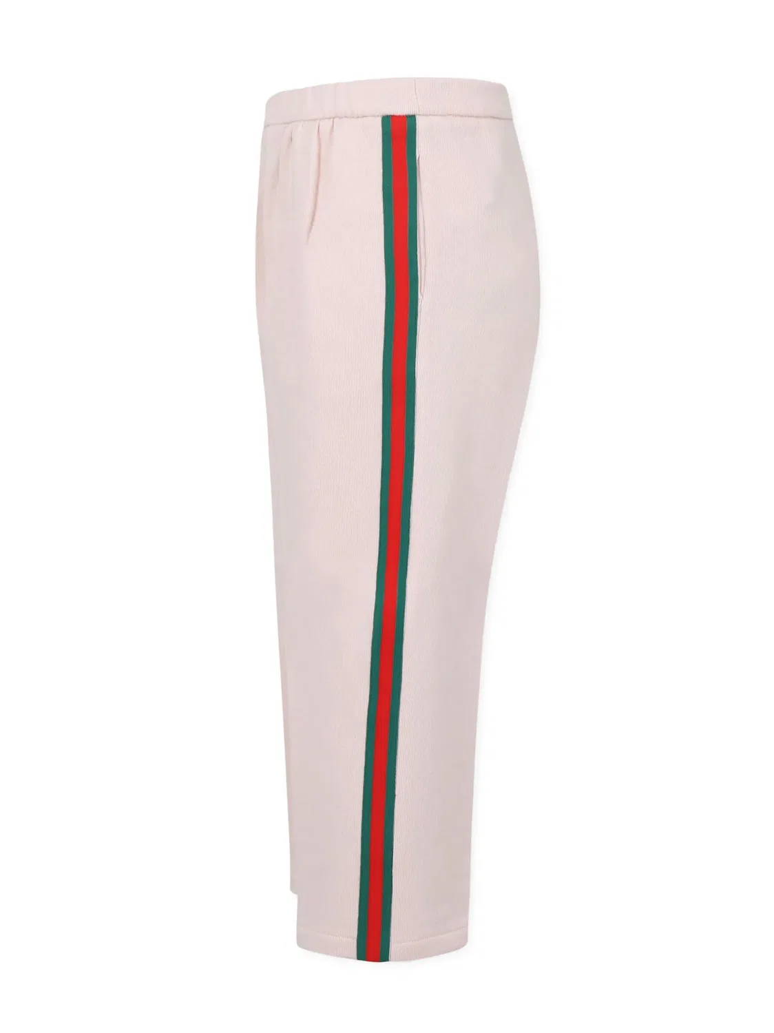 Спортивные брюки с отделкой Web Gucci Kids, розовый — фото 3
